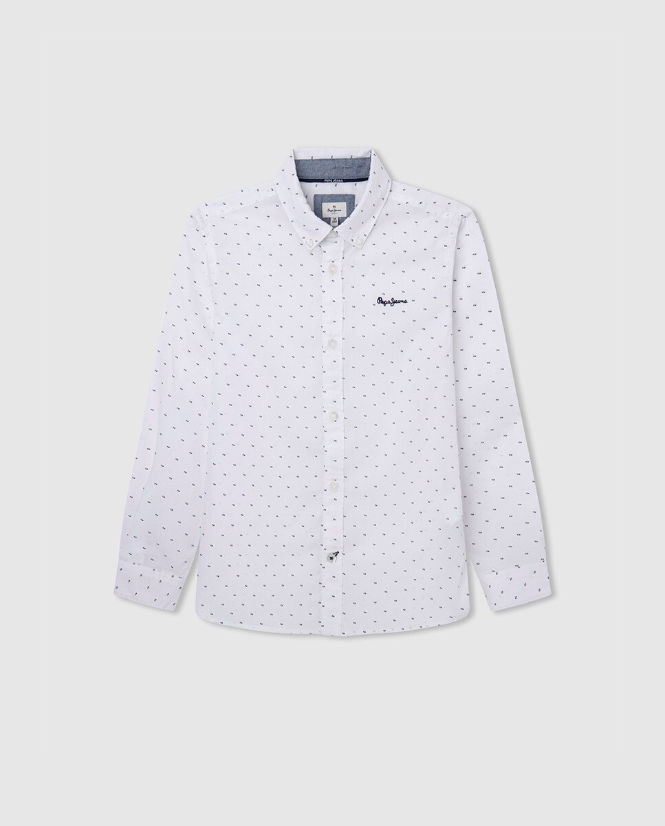 

Рубашка для мальчика с длинным рукавом Pepe Jeans, белый