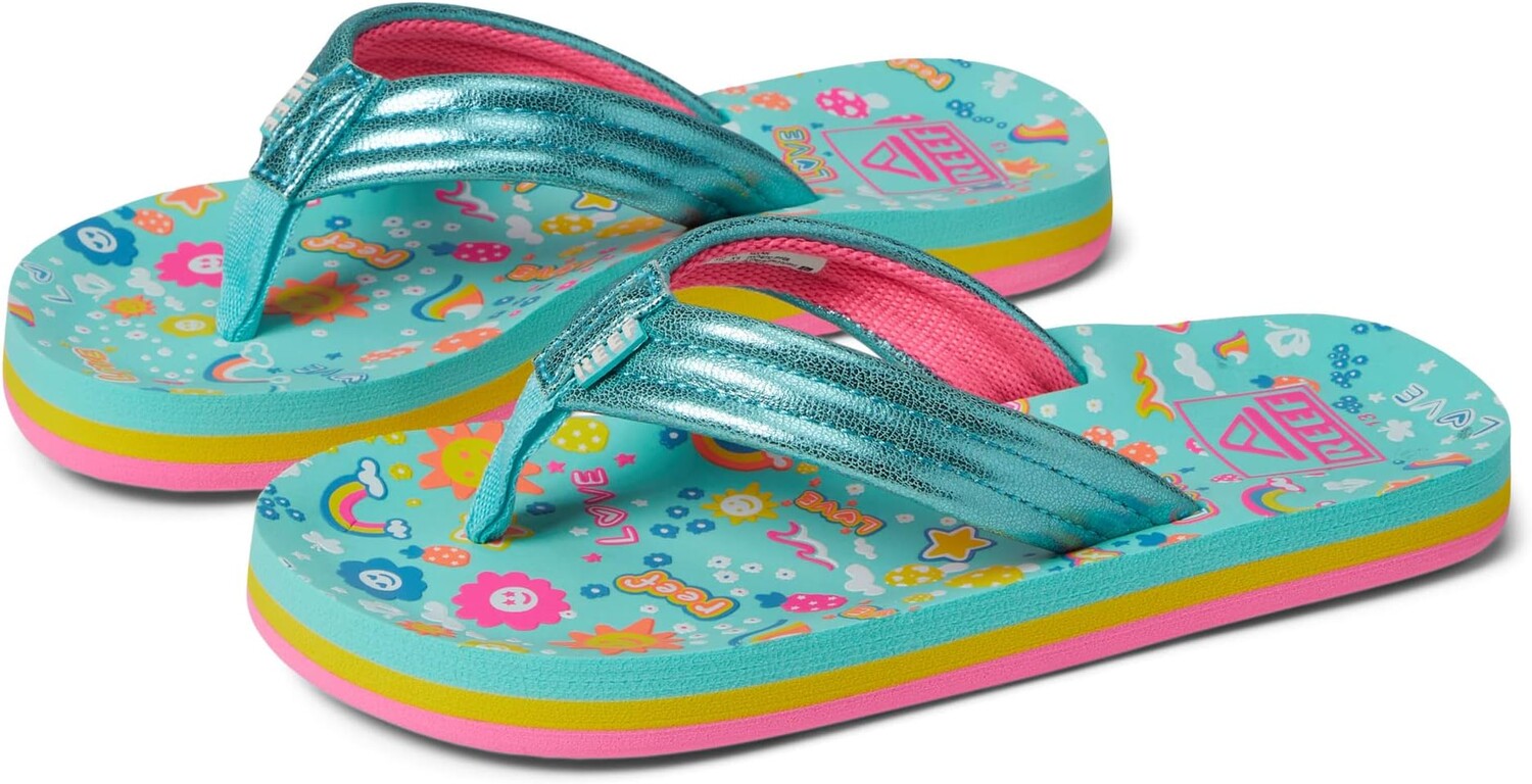 

Шлепанцы Reef Kids Ahi Flip Flop Reef, цвет Love Rainbow