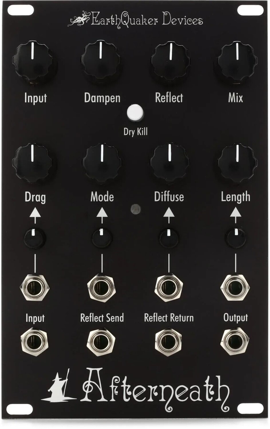 

Устройства EarthQuaker после модуля реверберации Eurorack