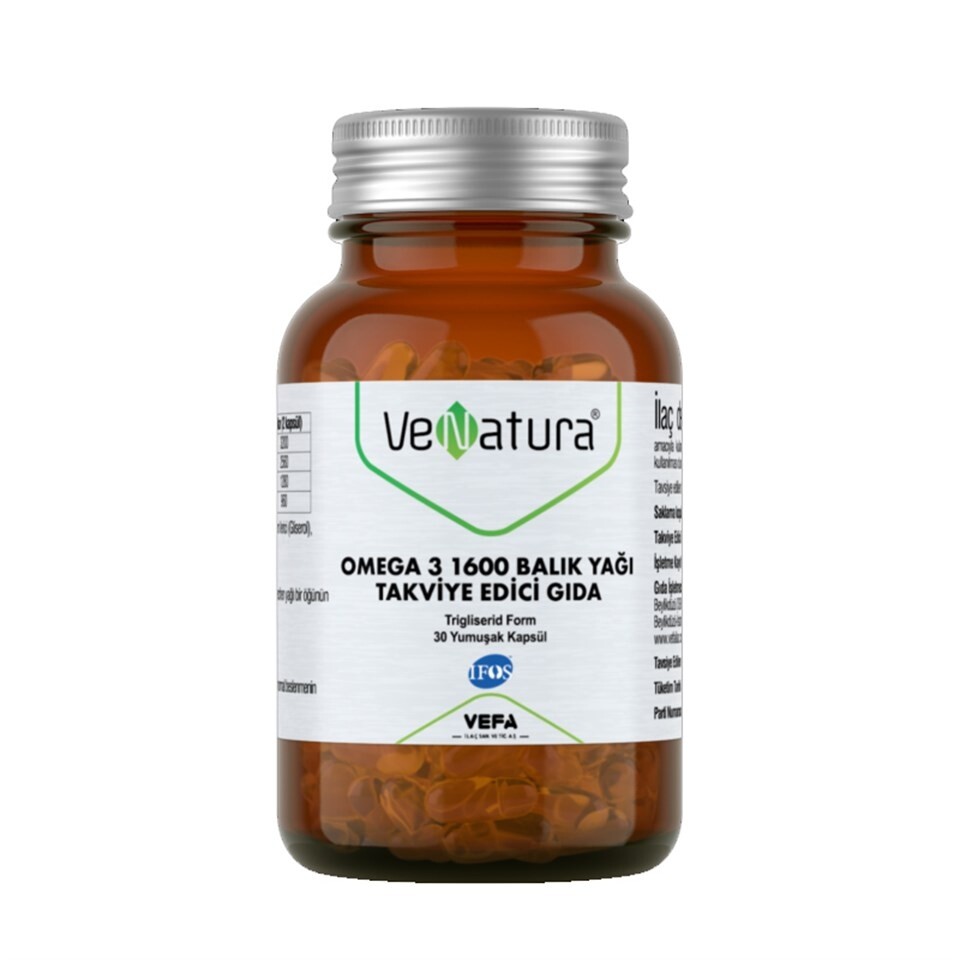 

VeNatura Omega 3 1600 рыбий жир 30 мягких капсул