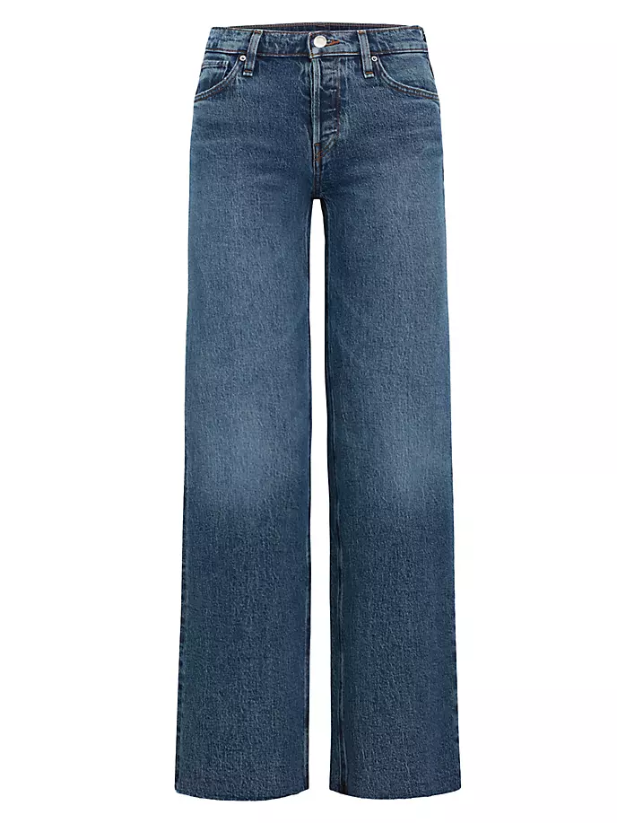 

Джинсы Rosie с высокой посадкой и широкими штанинами Hudson Jeans, цвет apollo