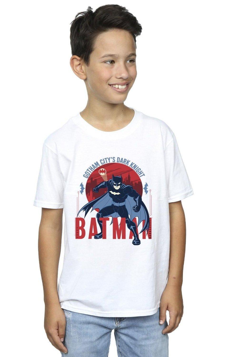 картина dc comics бэтмен – готэм Футболка «Бэтмен Готэм-сити» DC Comics, белый