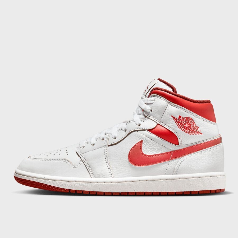 

Кроссовки Air Jordan 1 Mid SE JORDAN, цвет white/lobster/dune red/sail