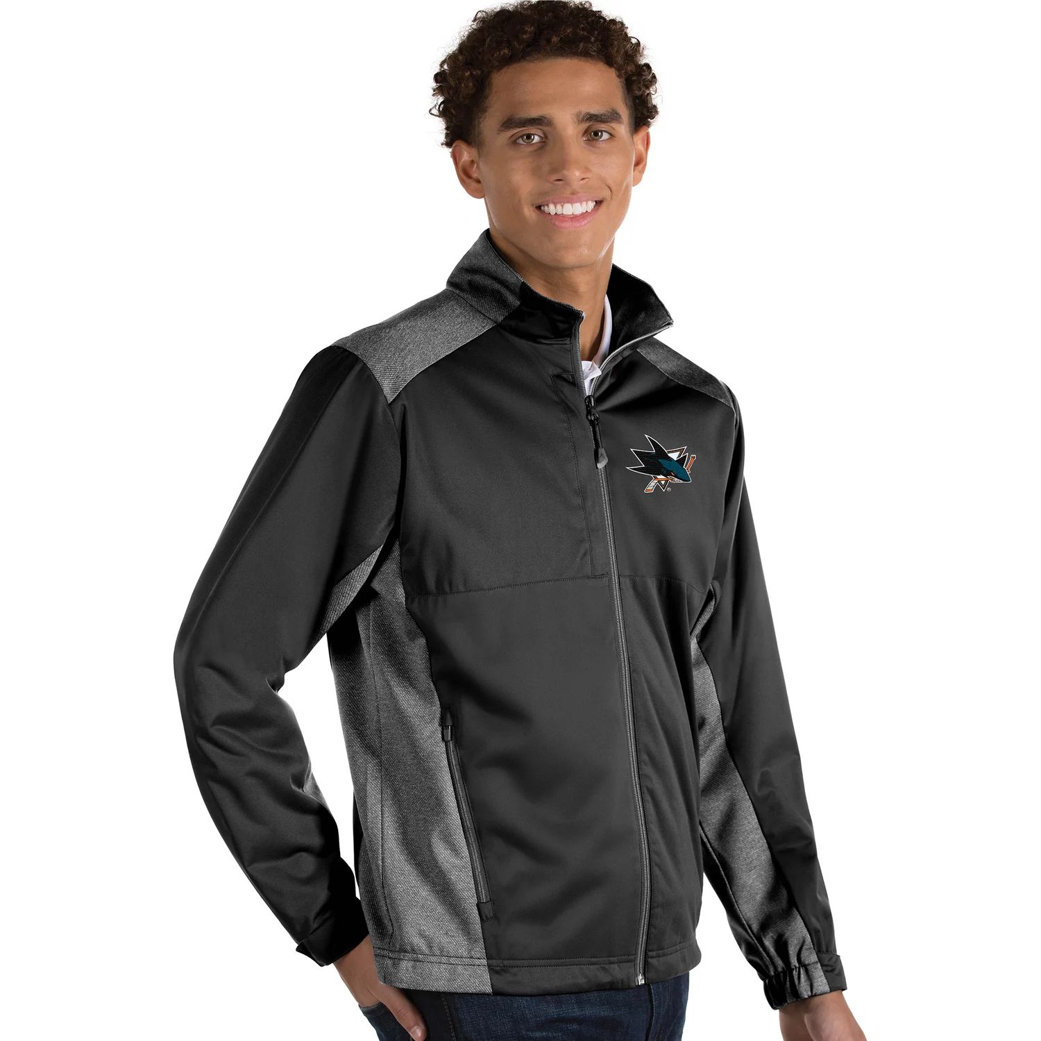 цена Мужская куртка на молнии Antigua Revolve San Jose Sharks