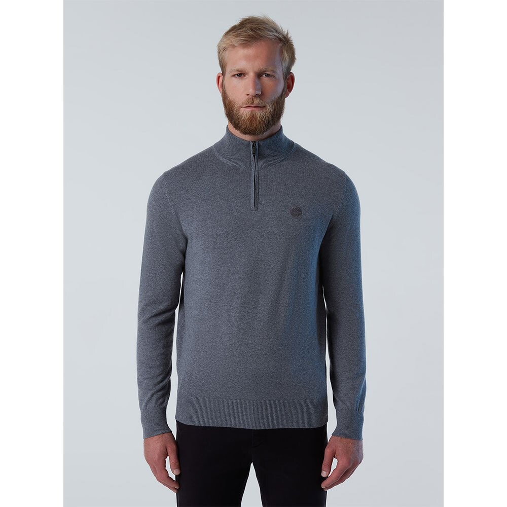 

Свитер North Sails 12GG Knitwear Half Zip, серый