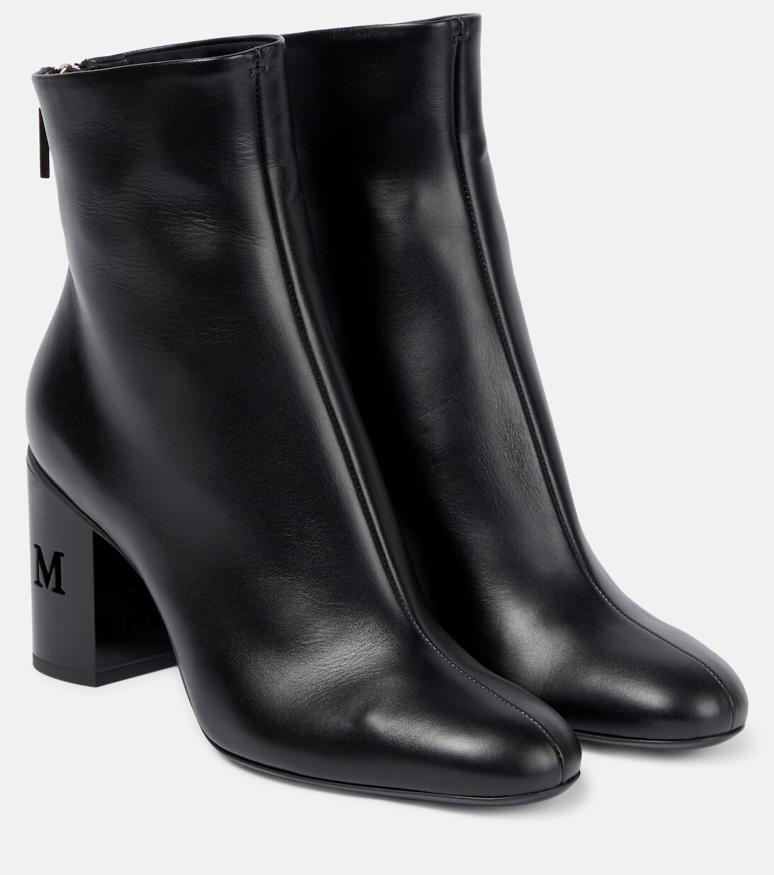

Кожаные ботильоны Damierboo Max Mara, черный