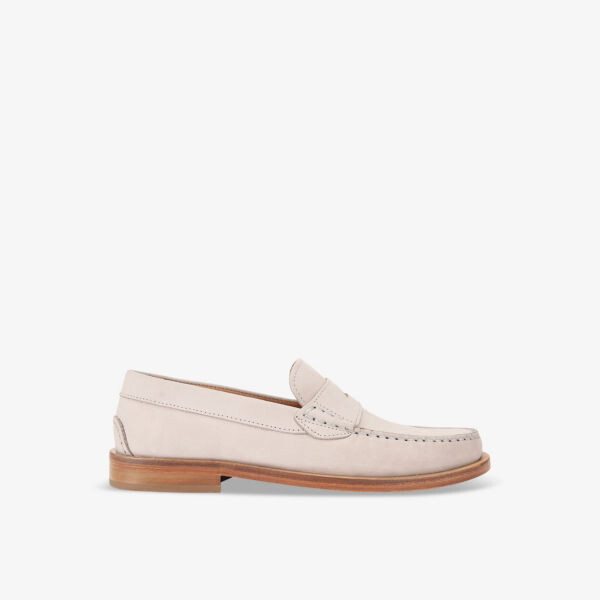 

Кожаные лоферы luis с вырезами Kurt Geiger London, серый