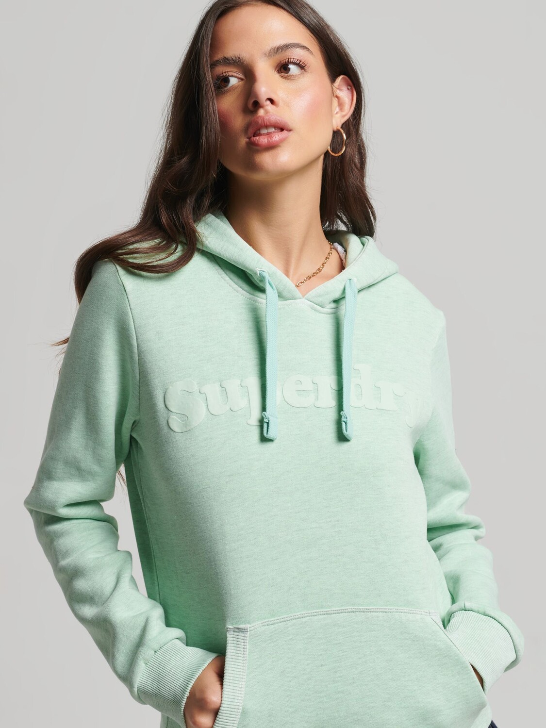 

Классическая худи Купер Superdry, морское стекло