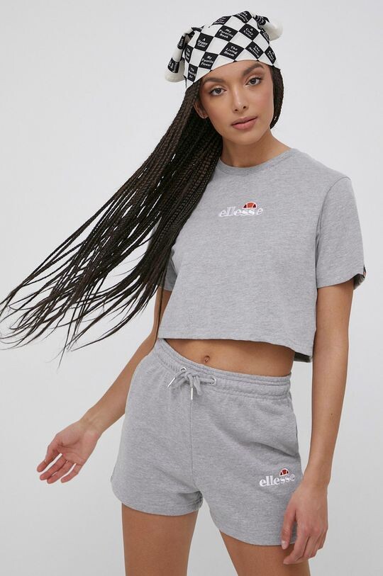 

Хлопковая футболка Ellesse, серый