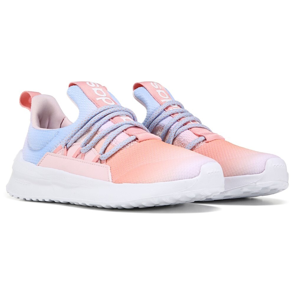 

Детские кроссовки без шнуровки Lite Racer Adapt 5.0 Little/Big Kid Adidas, цвет coral/pink/blue