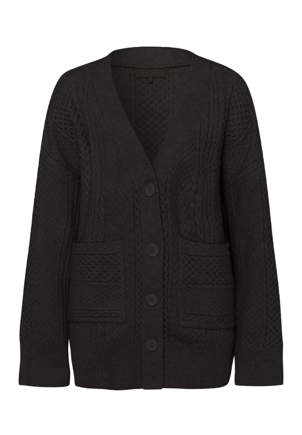 

Кардиган Les Lunes Oversized Strickjacke Alexis, черный