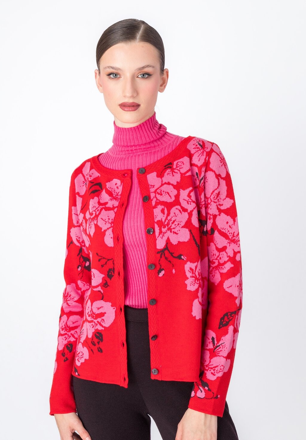 

Кардиган Round Neck Rchid Motive Ivko, красный