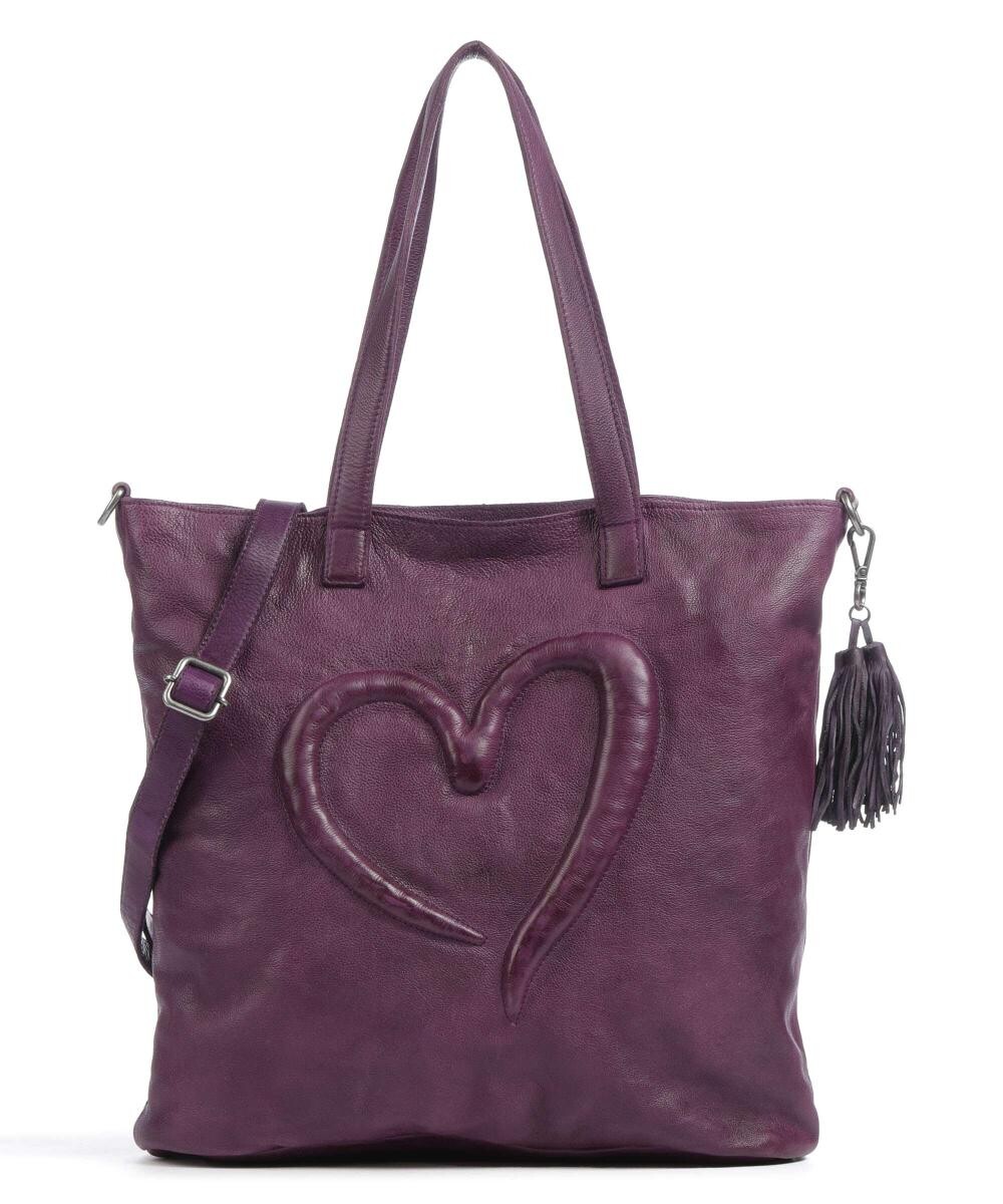 

Herzgasse 6 шопер из зернистой яловой кожи Taschendieb Wien, фиолетовый