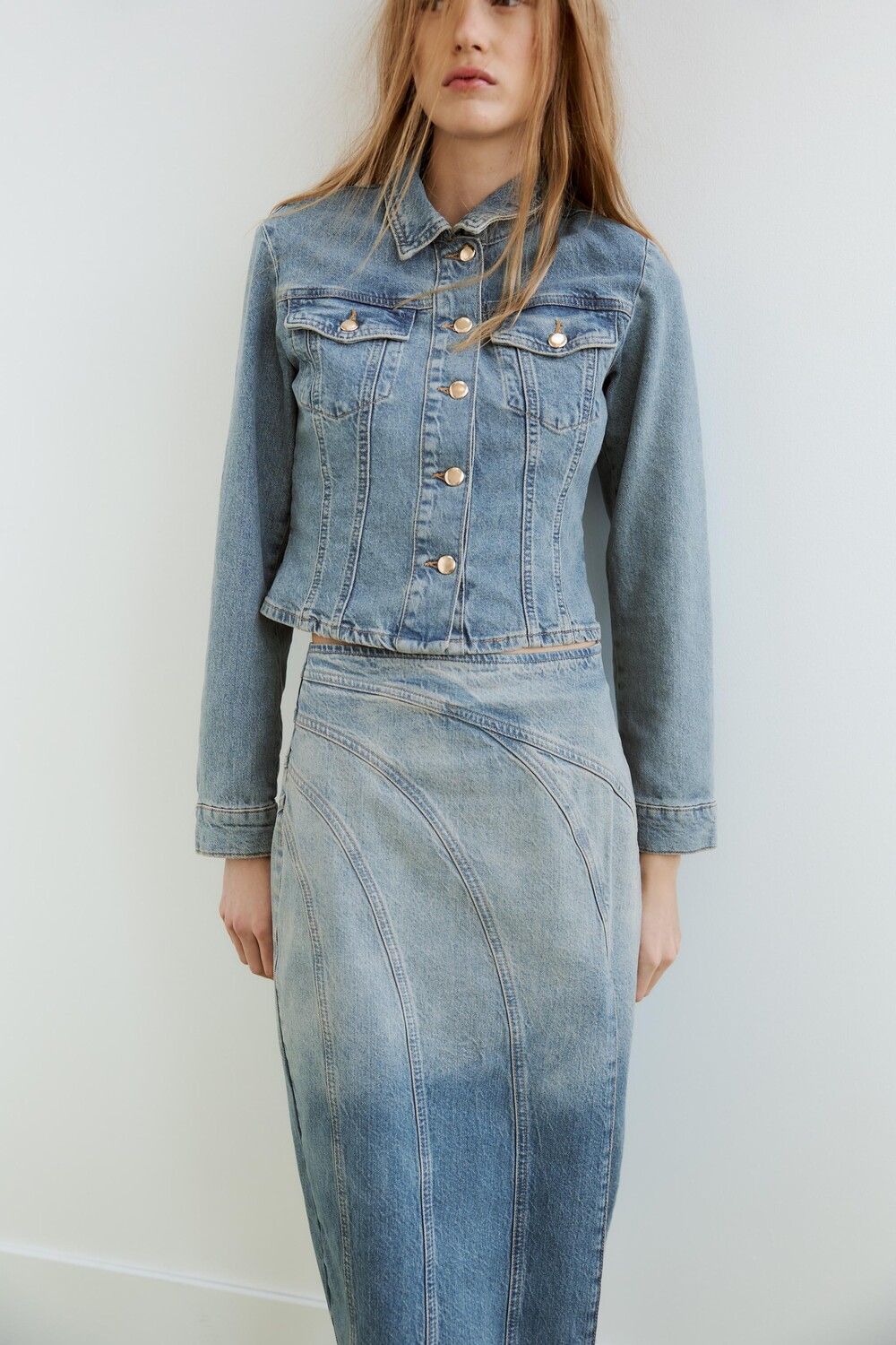 

Джинсовая куртка z1975 ZARA, индиго