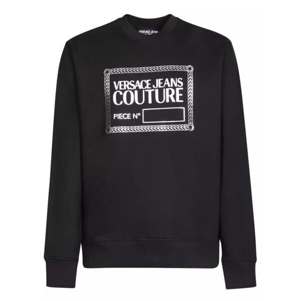 

Футболка black logo sweatshirt Versace Jeans Couture, черный