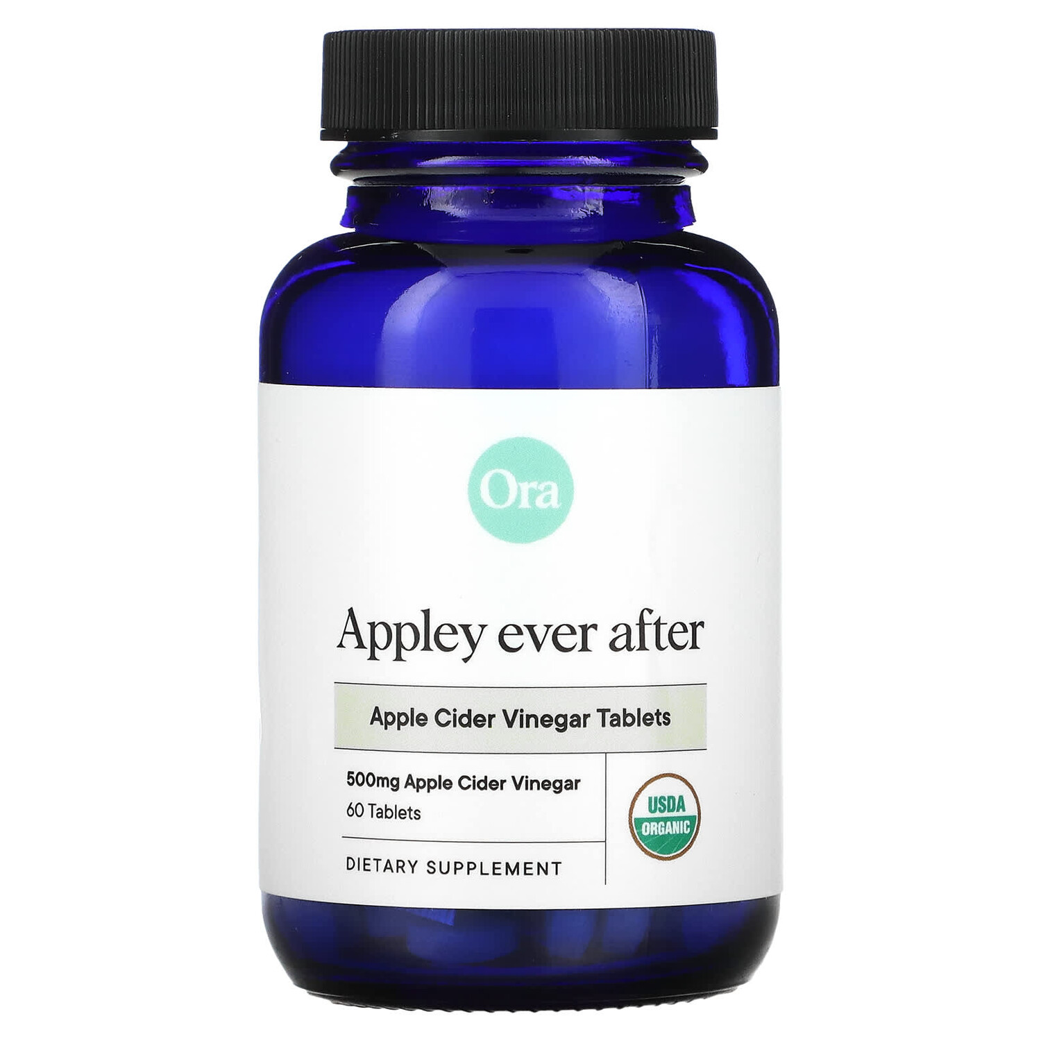 

Appley Ever After, яблочный уксус в таблетках, 500 мг, 60 таблеток, Ora