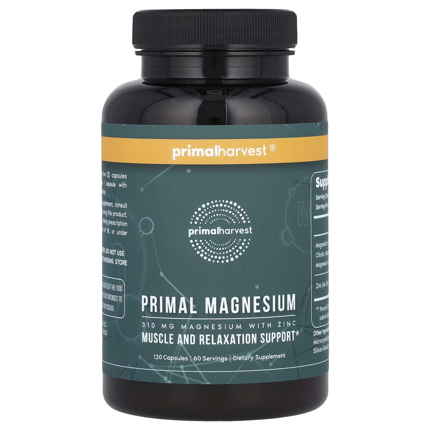 

Primal Harvest Primal Магний 310 мг 120 капсул (155 мг на капсулу)