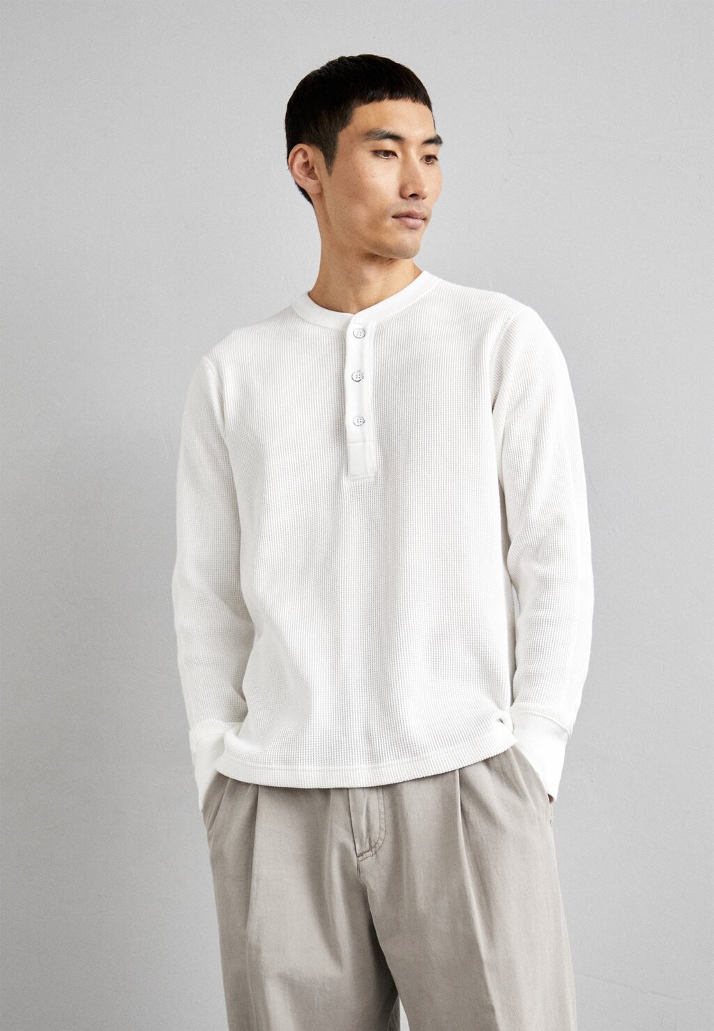 

Свитер GARMENT HENLEY rag & bone, слоновая кость, Бежевый