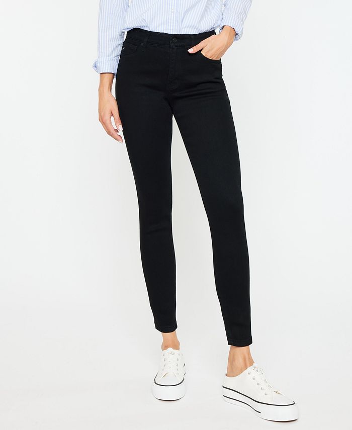 цена Женские джинсы суперскинни с высокой посадкой Kancan, черный