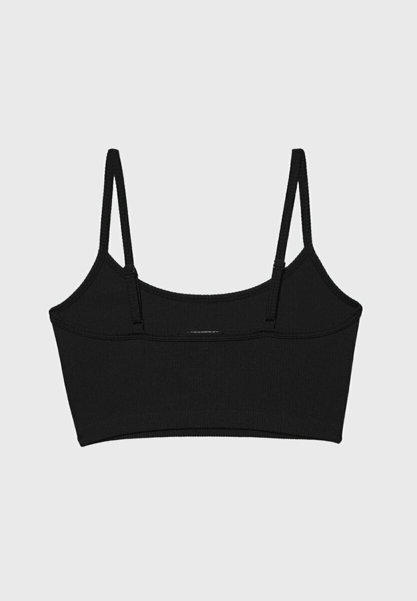 

Топ 2-Pack With Thin Straps Stradivarius, черный