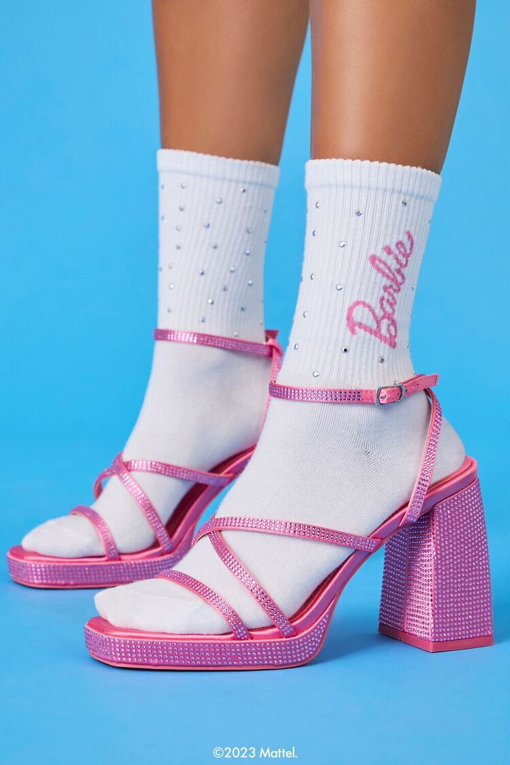 

Носки Barbie со стразами Forever 21, белый