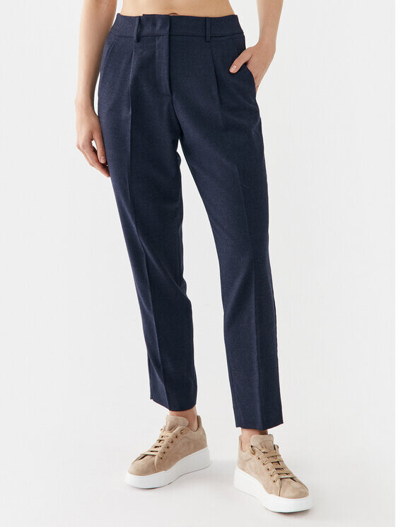

Тканевые брюки узкого кроя Weekend Max Mara, синий