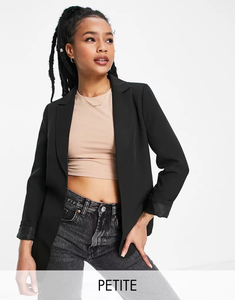 

Miss Selfridge Petite – Блейзер черного цвета – ЧЕРНЫЙ