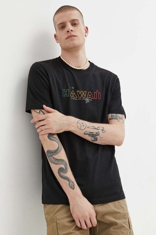 

Хлопковая футболка Billabong, черный