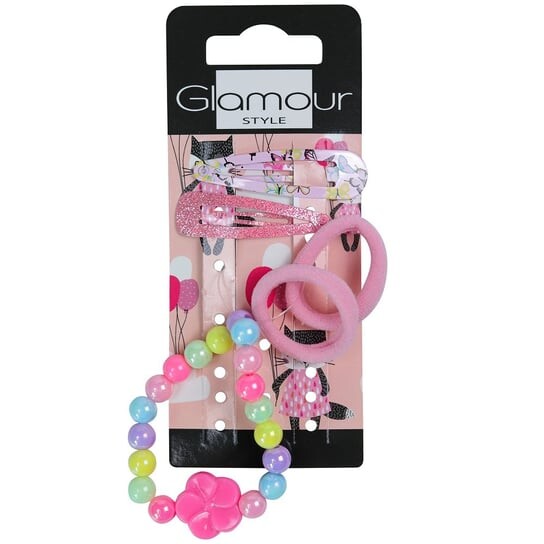 

Набор резинок для волос Glamour Kids 2 шт. + заколки для волос 2 шт + браслет-бабочка
