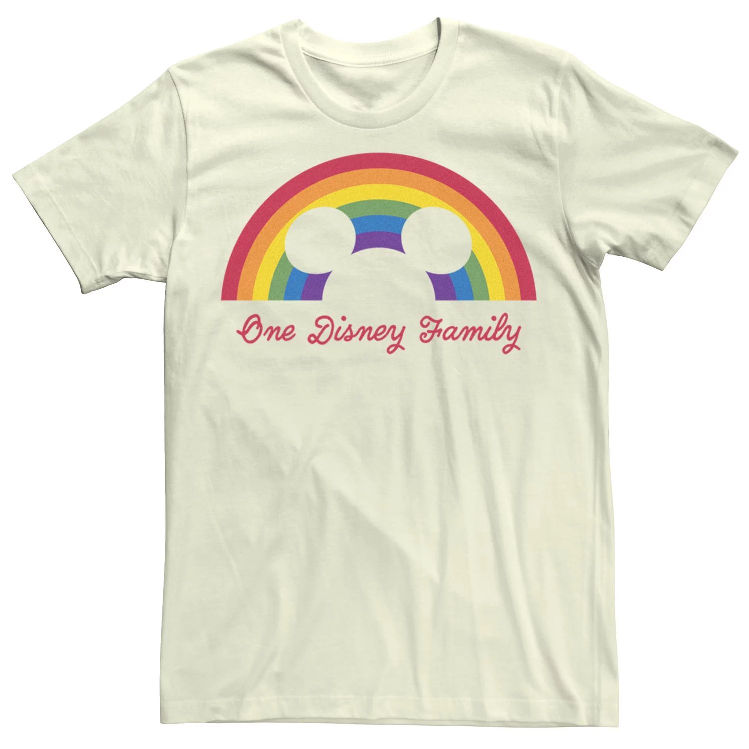 Мужская семейная футболка Disney Mickey Rainbow Family Licensed Character