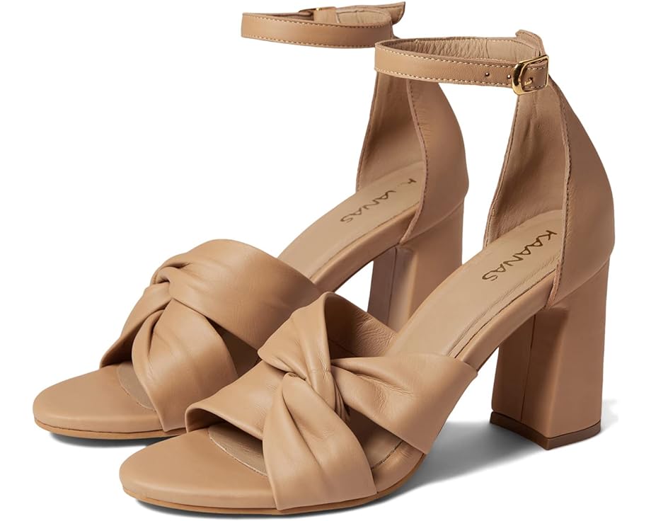 Туфли KAANAS Doha Leather Wrap Sandal, цвет Nutmeg