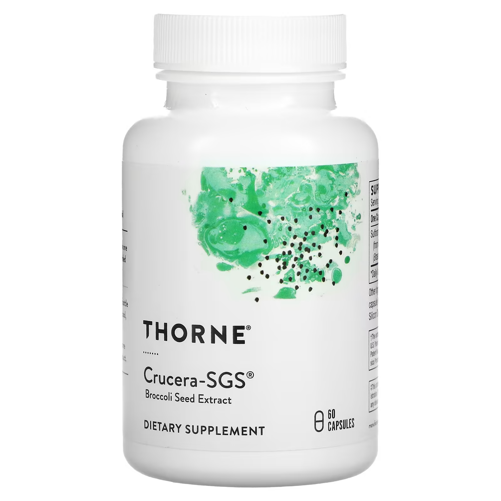 цена Пищевая добавка Thorne Crucera-SGS с экстратом семян броколи, 60 капсул