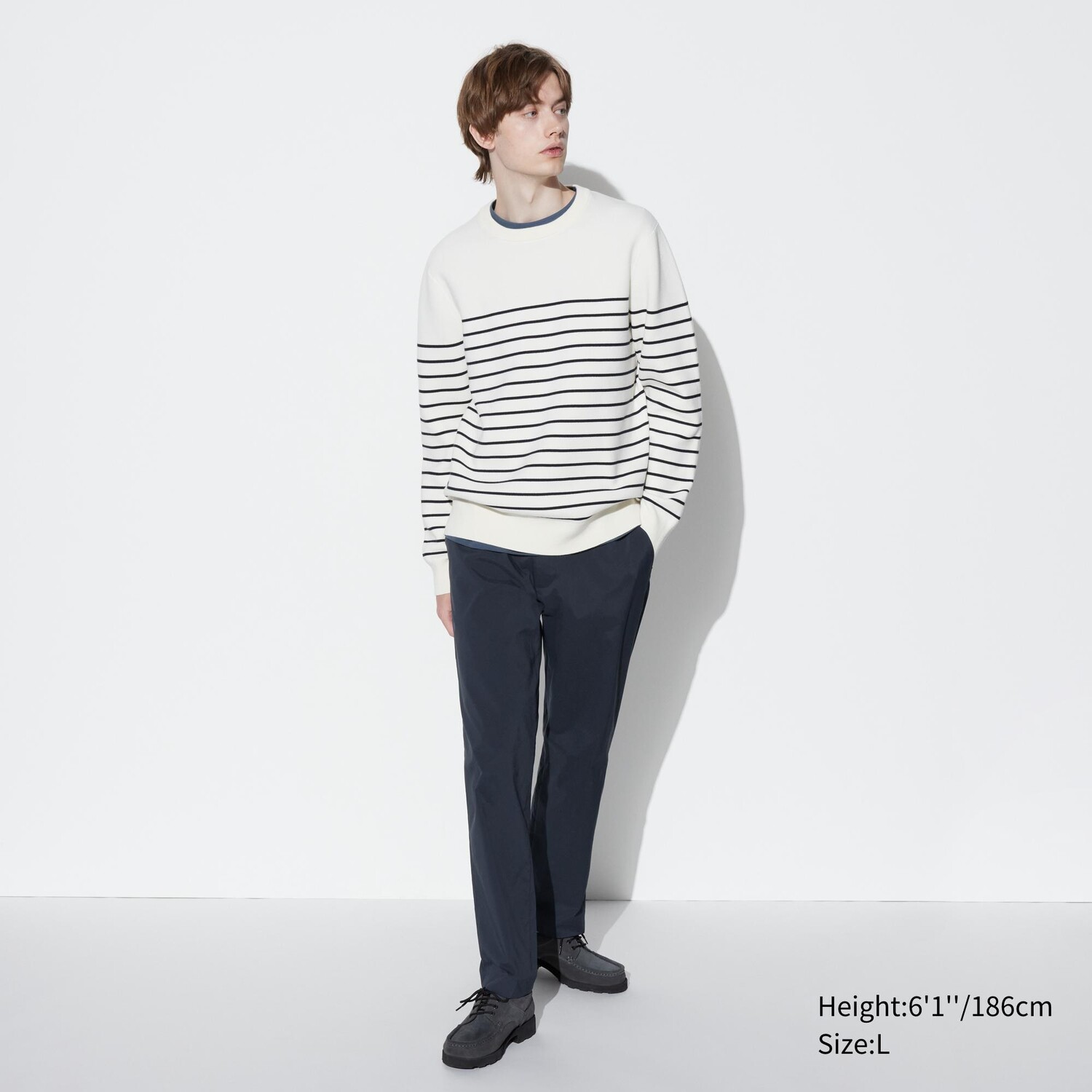 Брюки UNIQLO Miracle Air AirSense Relaxed, темно-синий