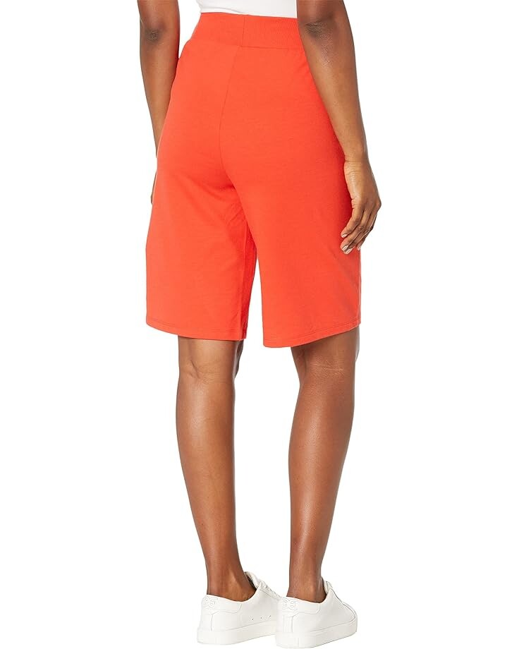 

Шорты NYDJ Drawstring French Terry Bermuda Shorts, цвет Orange Poppy
