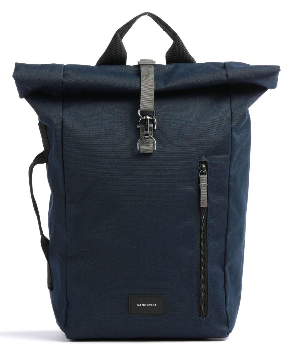 Рюкзак Ground Dante Vegan Rolltop из переработанного полиэстера Sandqvist, синий рюкзак sandqvist dante vegan black