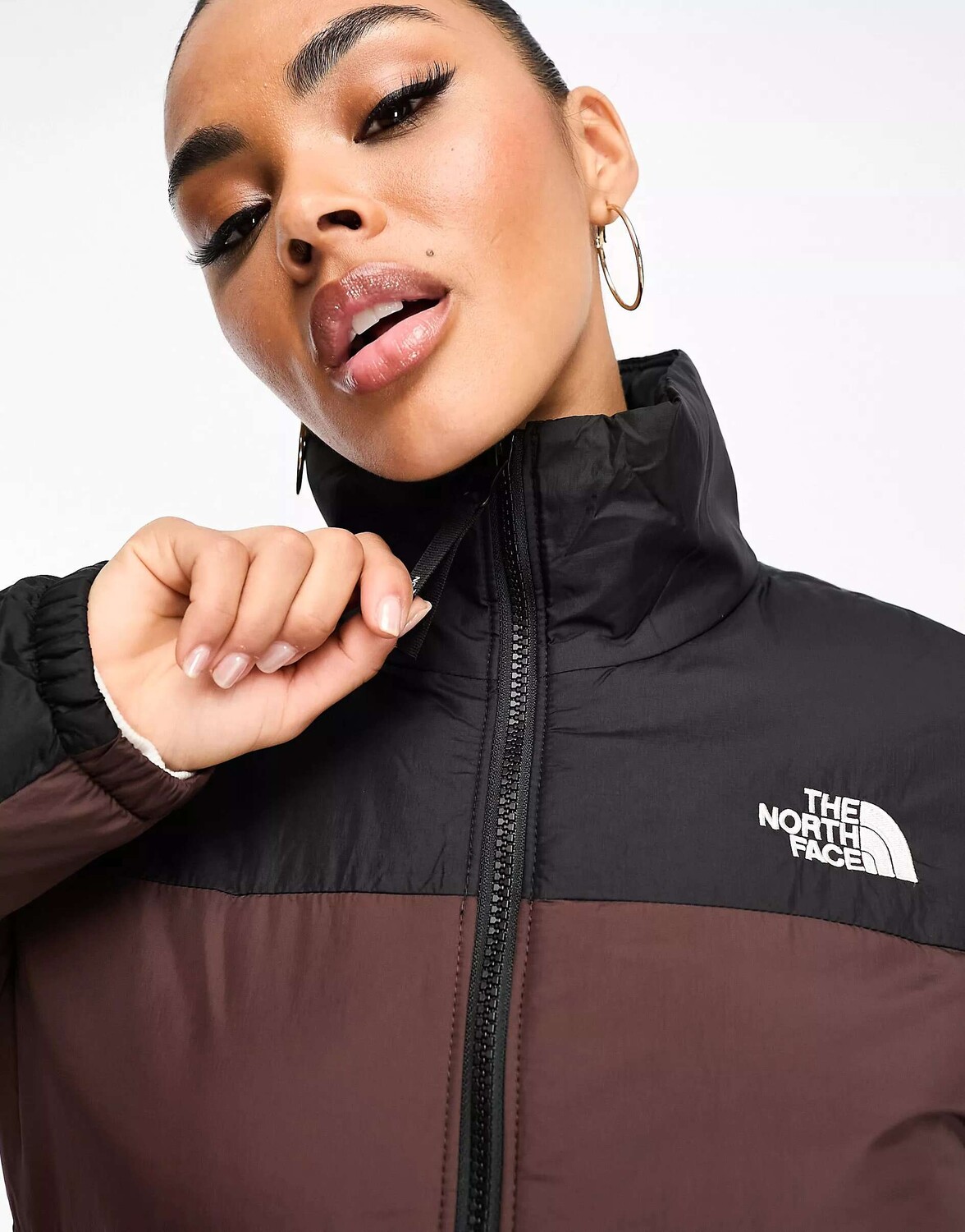 

Легкая утепленная куртка-пуховик The North Face Gosei коричневого и черного цвета, Черный