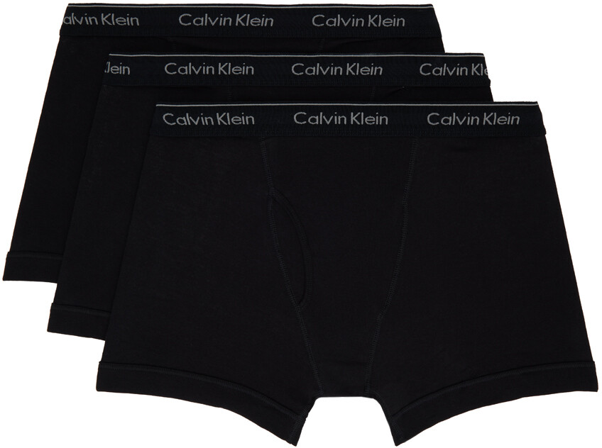 

Комплект из трех трусов-боксеров Calvin Klein Underwear, цвет Black