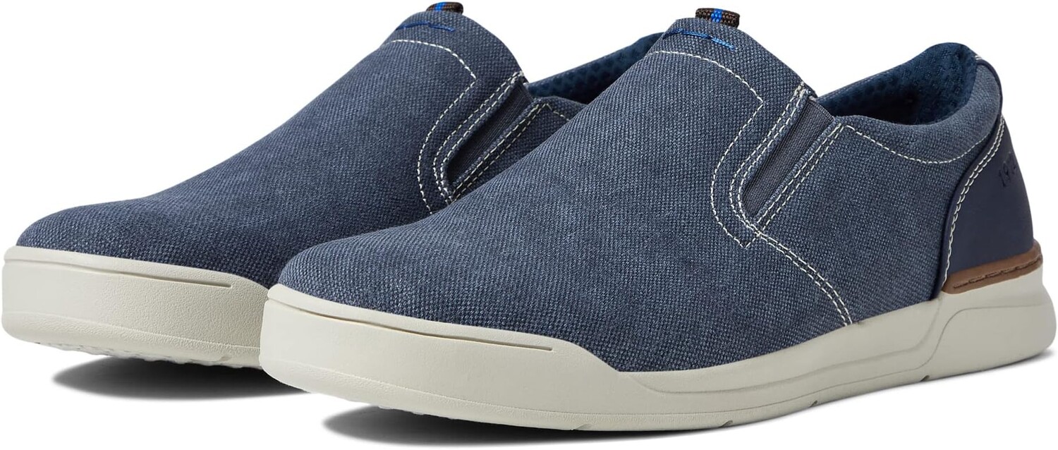 

Кроссовки Kore Tour Canvas Plain Toe Slip-On Nunn Bush, темно-синий