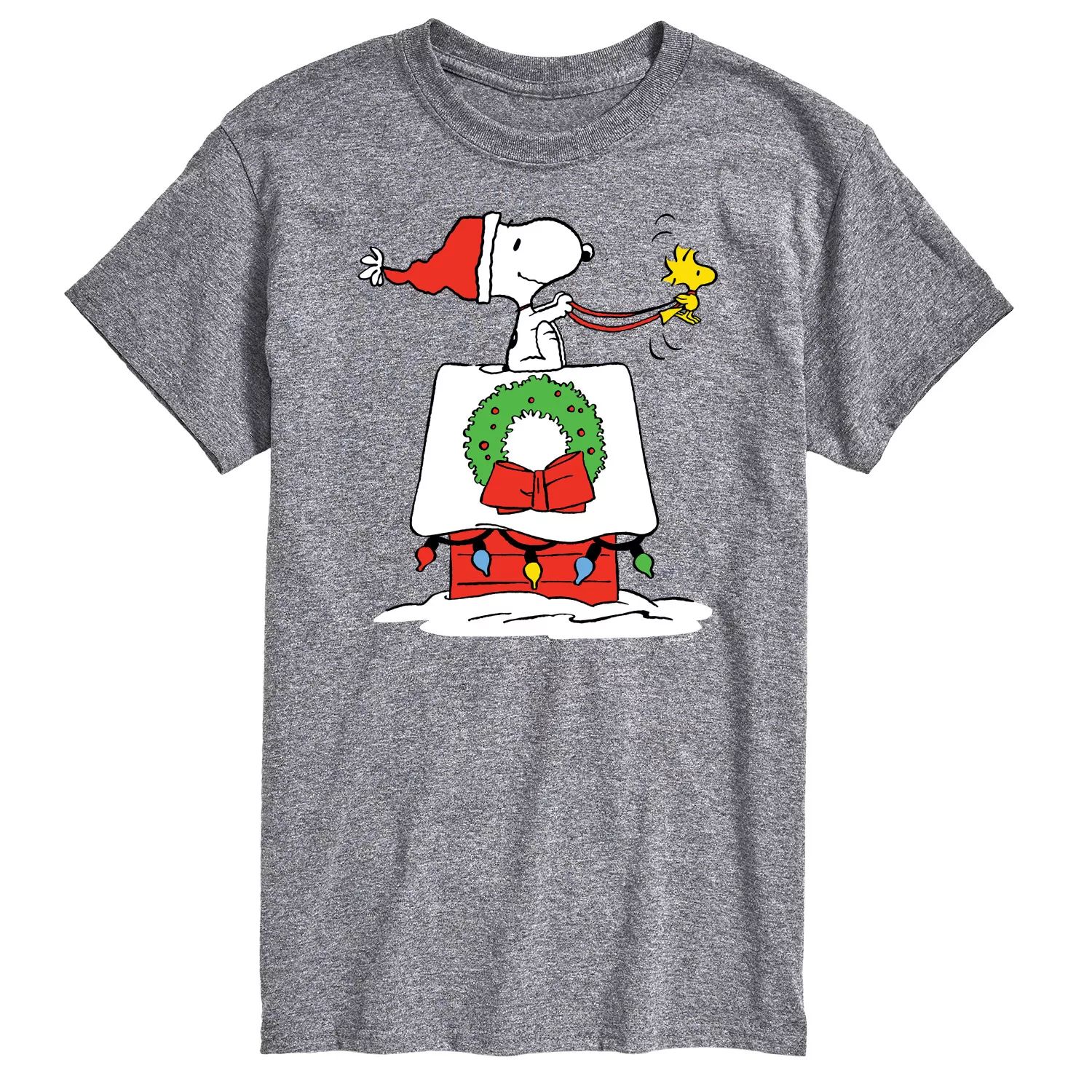 мужская футболка polar express santas sleigh licensed character Мужская футболка Peanuts House Sleigh Tee Licensed Character