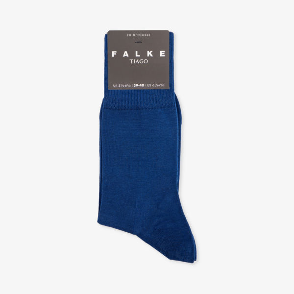 Носки Tiago из смесового хлопка Falke, синий носки из смесового хлопка стрейч с семейным фирменным принтом falke темно синий
