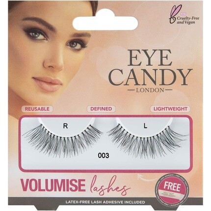 

Накладные ресницы Volumise Style, номер 003, черный, натуральный стиль, Eye Candy