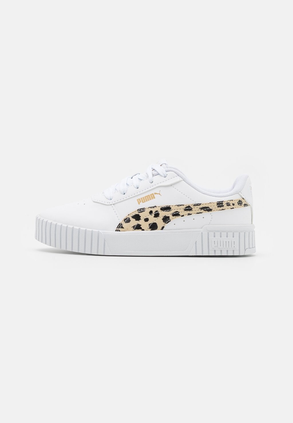 

Низкие кроссовки Carina 2.0 Puma, цвет white/granola/black/gold, Серый