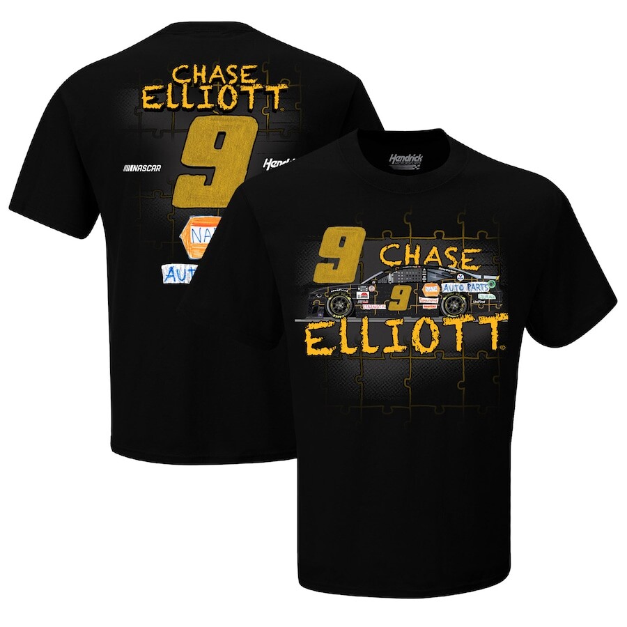 

Футболка с коротким рукавом Hendrick Motorsports Team Collection Chase Elliott, черный