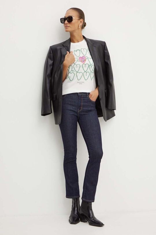 

Хлопковая футболка Weekend Max Mara, белый