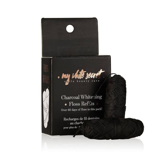 

Натуральная сменная нить для зубной нити, Kiss String, 30 м x 2 My White Secret