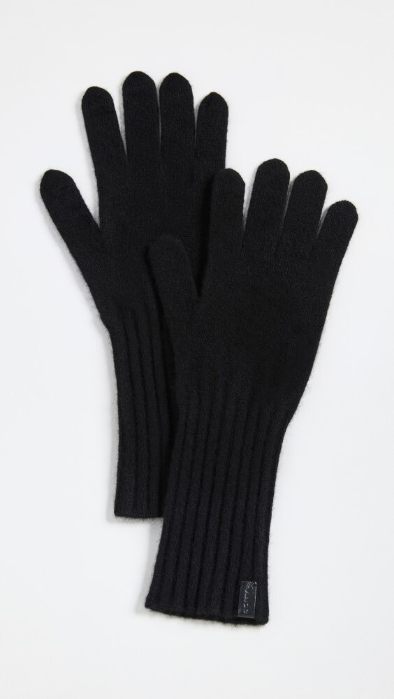 

Перчатки Vince Boiled Cashmere Knit, черный