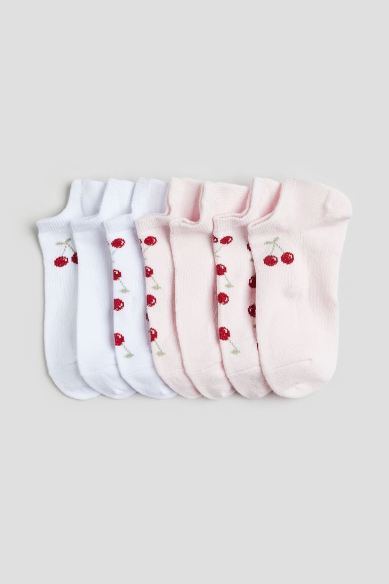 

Упаковка из 7 носков-кроссовок H&M, розовый