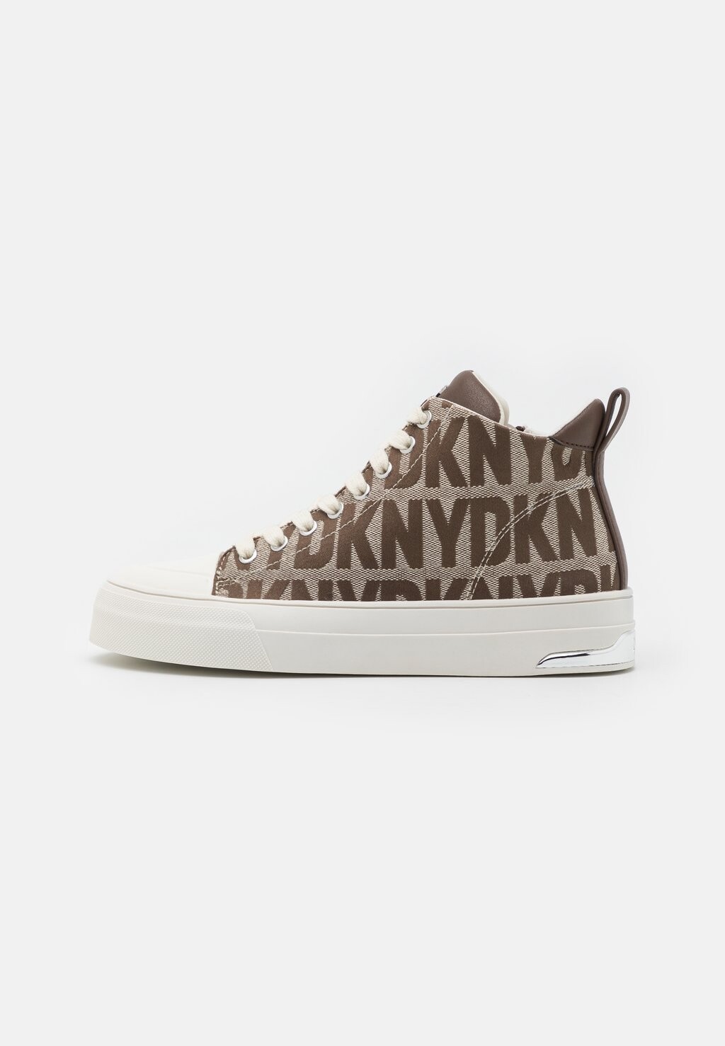 

Высокие кроссовки Yaser Lace Up Mid DKNY, цвет chino