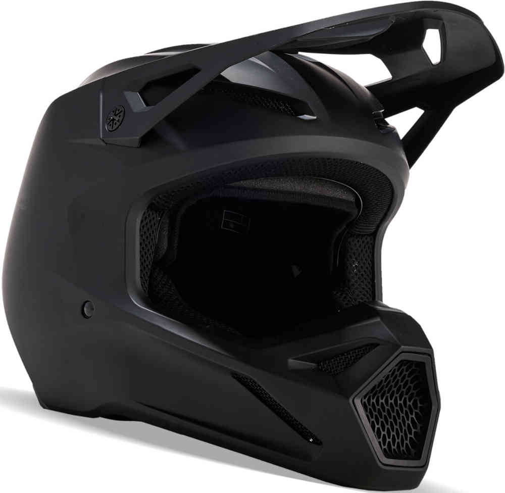 Молодежный шлем для мотокросса V1 Matte Black 2023 FOX