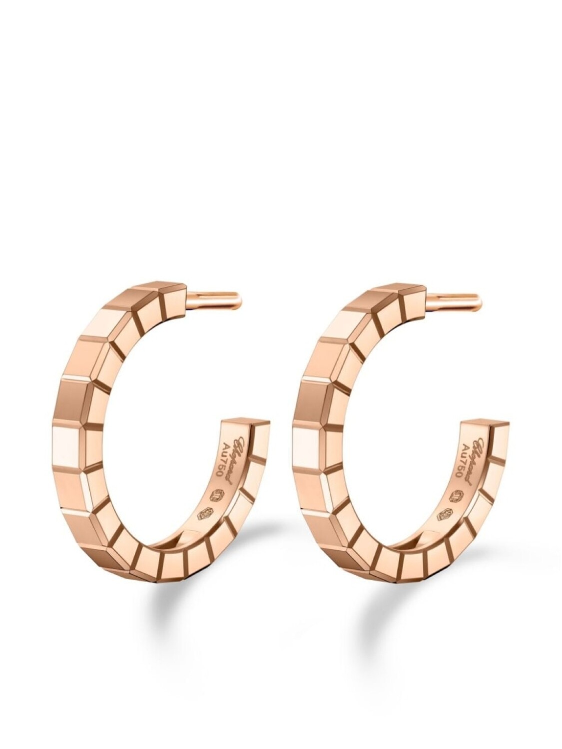 

Серьги Ice Cube из розового золота Chopard, розовый